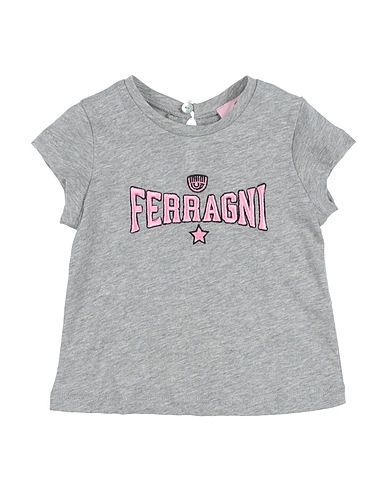 CHIARA FERRAGNI T-shirt Grey 100% Cotton