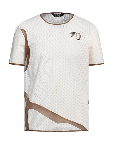 EA7 T-shirt Ivory 73% Polyimide, 27% Elastane