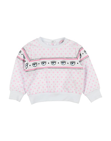 CHIARA FERRAGNI Sweatshirt White 95% Cotton, 5% Elastane
