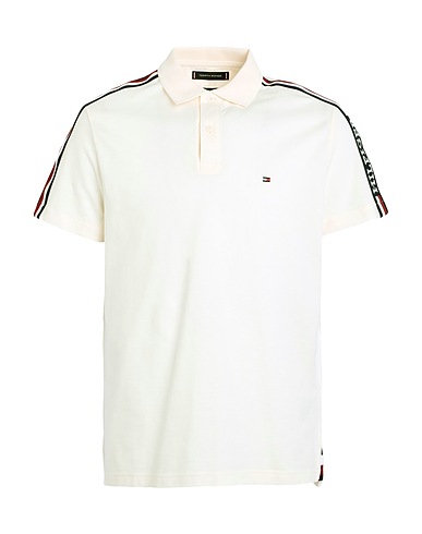 TOMMY HILFIGER Polo shirt Ivory 100% Cotton