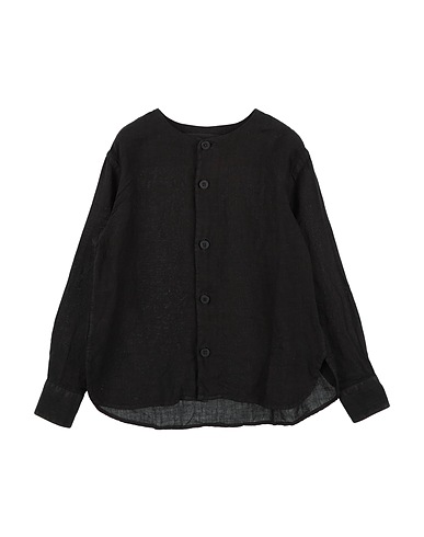 COSTUMEIN Solid colour shirt Black 100% Linen