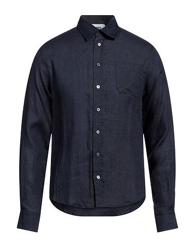 ALPHA STUDIO Camicia in lino Blu notte 100% Lino
