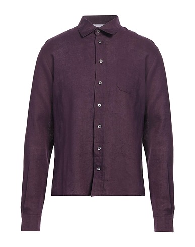 ALPHA STUDIO Camicia in lino Prugna 100% Lino