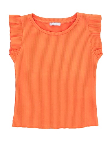 L:Ú L:Ú by MISS GRANT T-shirt Orange 66% Viscose, 31% Polyester, 3% Elastane