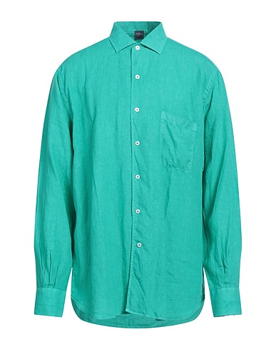 FEDELI Linen shirt Green 100% Linen
