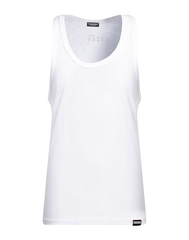 DSQUARED2 タンクトップ UNDERWEAR ホワイト コットン 89% / ポリウレタン 11%