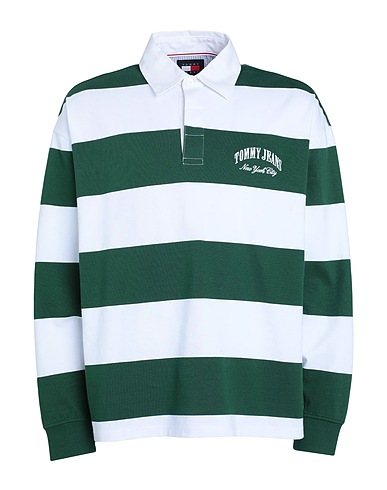 TOMMY JEANS Polo shirt White 100% Cotton