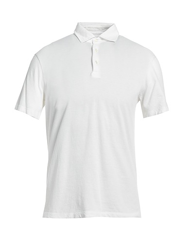 LUIGI BORRELLI NAPOLI Polo shirt White 100% Cotton