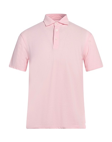 LUIGI BORRELLI NAPOLI Polo shirt Pink 100% Cotton