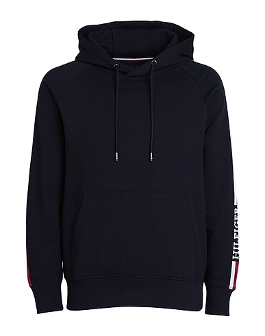 TOMMY HILFIGER Hooded track jacket  Midnight blue 100% Cotton