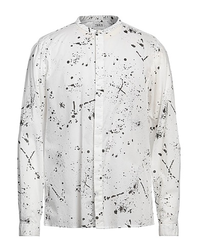 BERNA Patterned shirt White 100% Cotton