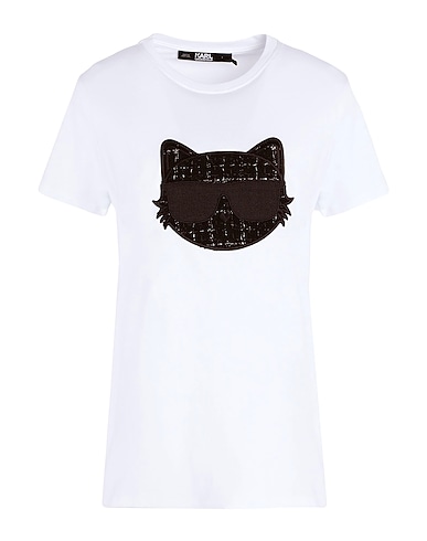 KARL LAGERFELD T-shirt White 100% Organic cotton