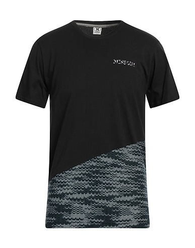 M MISSONI T-shirt Black 100% Cotton, Viscose