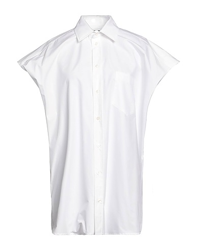 BALENCIAGA Solid color shirts & blouses White 100% Cotton