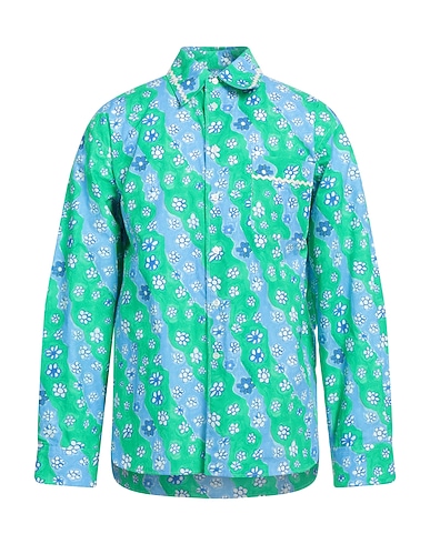 MARNI Patterned shirt Green 100% Cotton