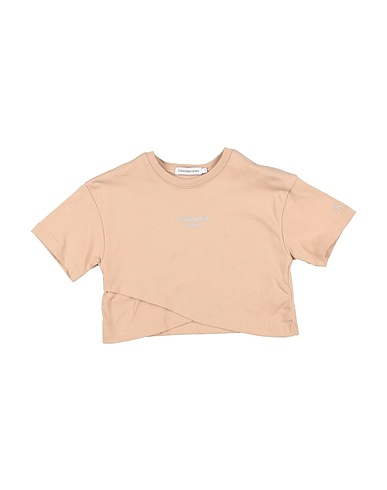 CALVIN KLEIN JEANS T-shirt Light brown 100% Cotton