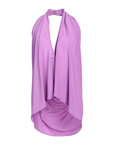 SEMICOUTURE Top Mauve 65% Acetate, 35% Silk