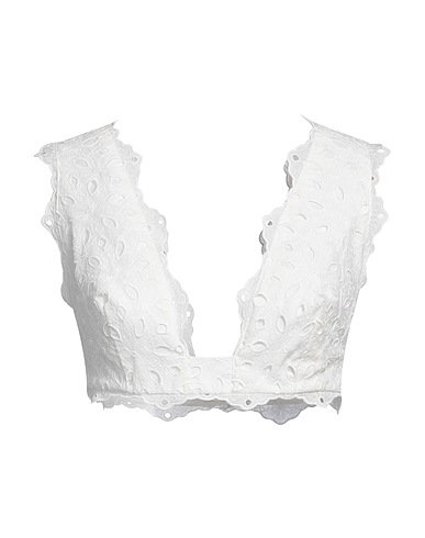 RAQUEL DINIZ Top White 65% Polyester, 35% Cotton
