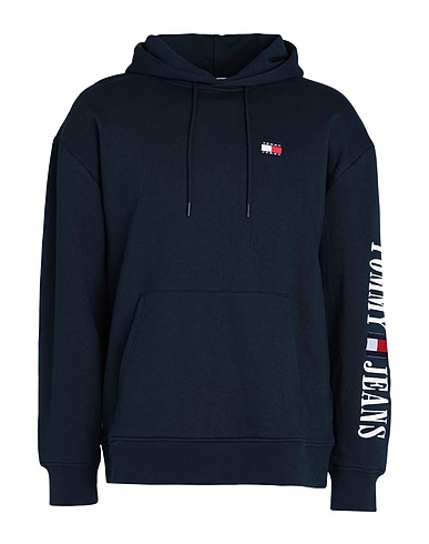 TOMMY JEANS Hooded sweatshirt Navy 68% Cotton, 32% Polyester