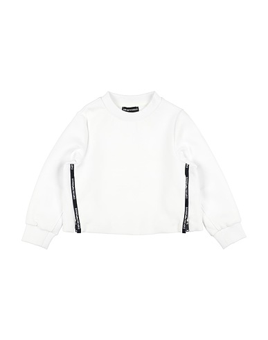 EMPORIO ARMANI Sweatshirt White 76% Cotton, 18% Polyester, 6% Elastane