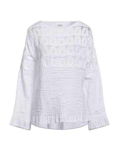 AVIÙ Top White 88% Cotton, 12% Polyamide, Polyester