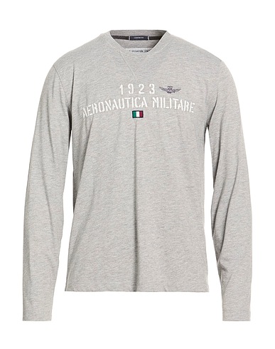 AERONAUTICA MILITARE T-Shirt GRIGIO CHIARO 100% Baumwolle