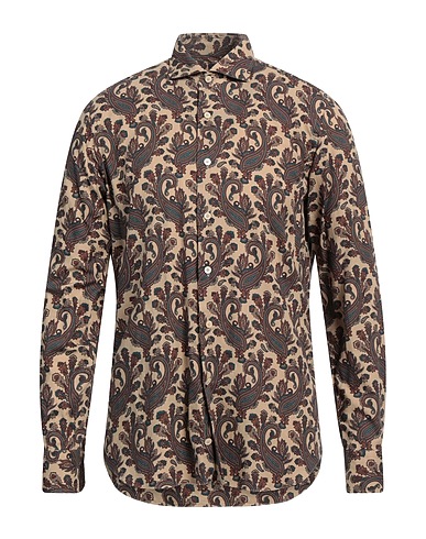 ALESSANDRO GHERARDI Patterned shirt Beige 100% Cotton