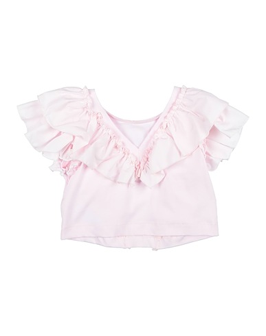 MONNALISA Top Rosa chiaro 100% Cotone, Elastan
