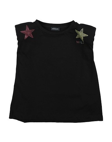 MONNALISA Top Black 100% Cotton