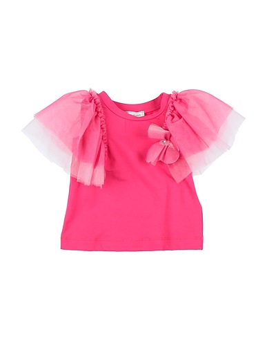 MONNALISA T-shirt Fuchsia 95% Cotton, 5% Elastane, Polyamide