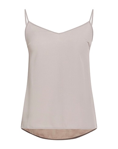 FABIANA FILIPPI Camisole Grey 57% Acetate, 43% Silk, Ecobrass