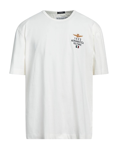 AERONAUTICA MILITARE T-shirt Bianco 100% Cotone