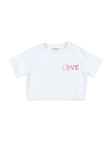 U.S.POLO ASSN. T-shirt Bianco 93% Cotone, 5% Elastan, 2% Viscosa