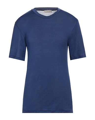LANEUS Basic T-Shirt Blue 100% Cotton