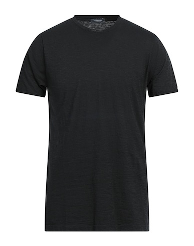 ROSSOPURO Basic T-shirt Black 100% Cotton
