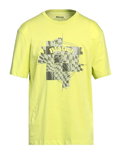 BLAUER. T-shirt Lime green 100% Cotton