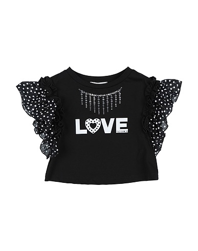 MONNALISA T-shirt Black 100% Cotton