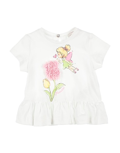 MONNALISA T-shirt White 100% Cotton
