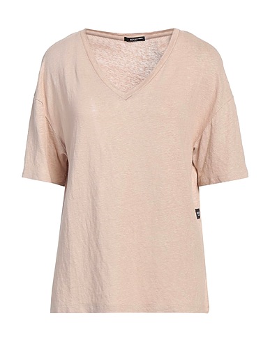 REPLAY T-shirt ESSENTIAL Beige 95% Lino, 5% Elastan