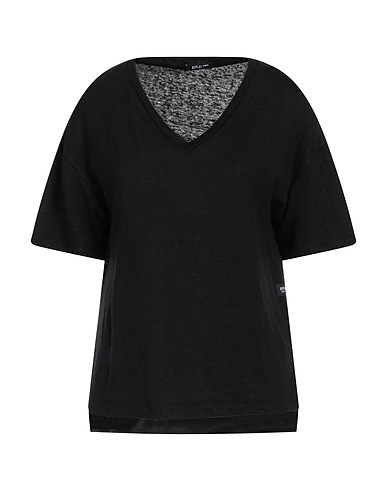 REPLAY T-shirt ESSENTIAL Nero 95% Lino, 5% Elastan