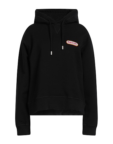 DSQUARED2 Hooded track jacket  Black 100% Cotton