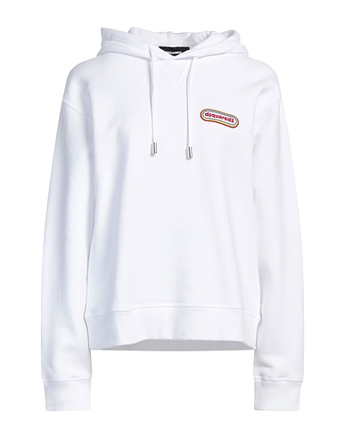 DSQUARED2 Felpa Bianco 100% Cotone