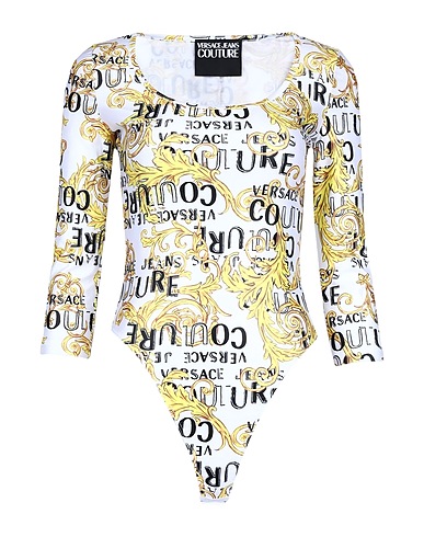 VERSACE JEANS COUTURE TOPS & TEES White 80% Polyester, 20% Elastane