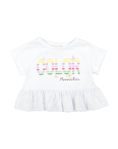 MONNALISA T-shirt White 100% Cotton