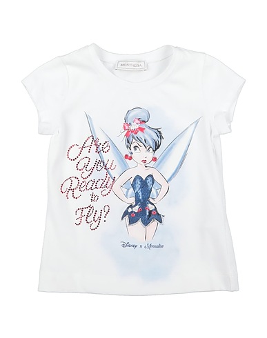 MONNALISA T-shirt DISNEY White 95% Cotton, 5% Elastane