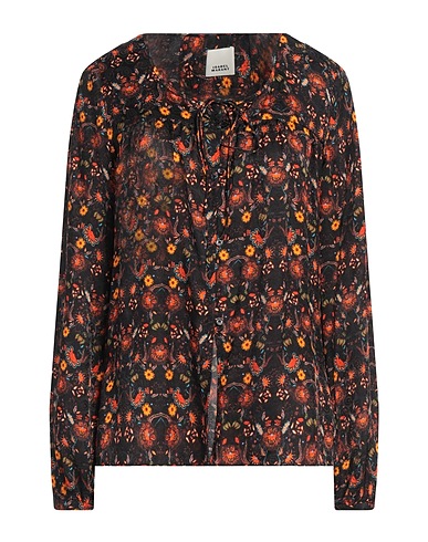 ISABEL MARANT Chemises et chemisiers à fleurs Noir 65% Viscose, 35% Soie