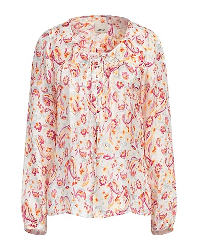 ISABEL MARANT Floral shirts & blouses Ivory 65% Viscose, 35% Silk