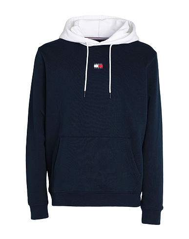 TOMMY JEANS Hooded sweatshirt Navy 68% Cotton, 32% Polyester