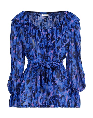 DRIES VAN NOTEN Top Blue 100% Viscose