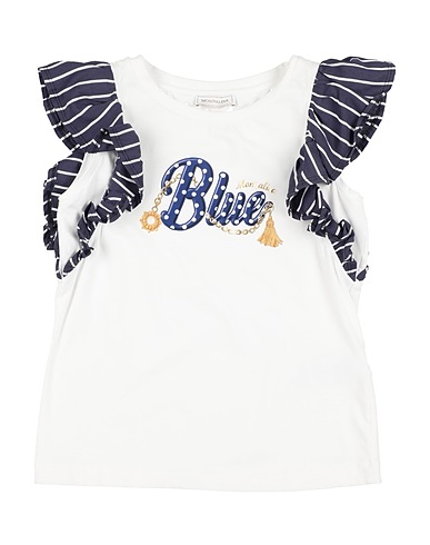 MONNALISA T-shirt White 95% Cotton, 5% Elastane, Polyamide